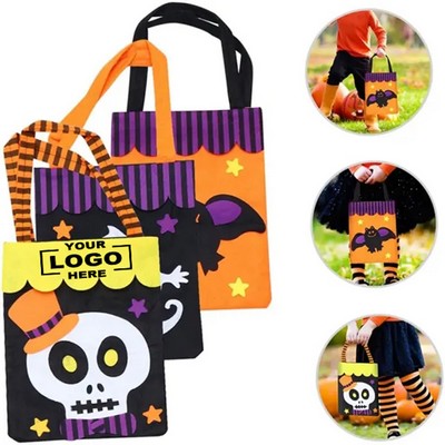 Halloween Pumpkin Candy Bucket Trick or Treat Bags