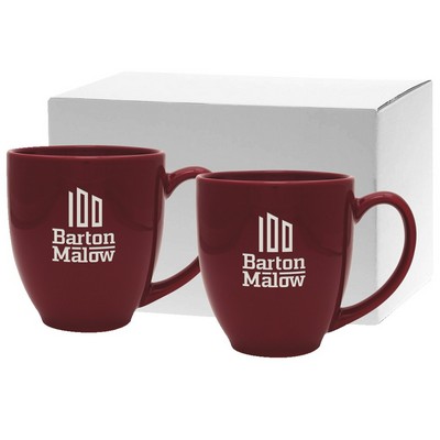 14 oz. Etched Bistro Collection Gift Set