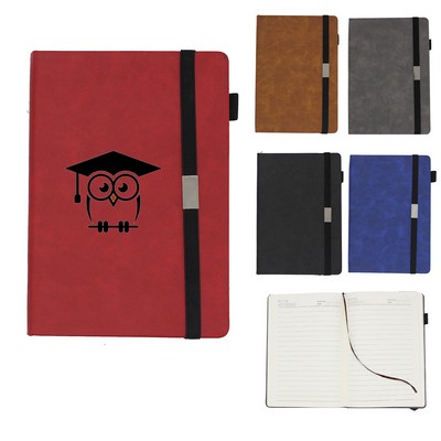 PU Cover Strap Notebook