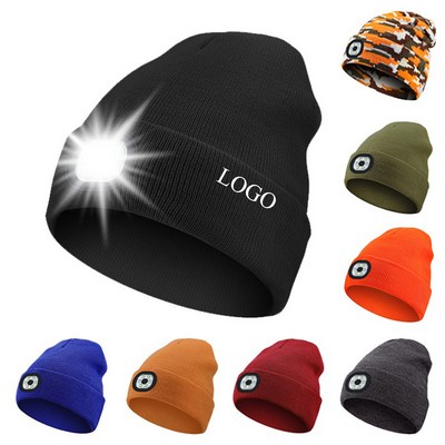 LED Beanie Hat with Light