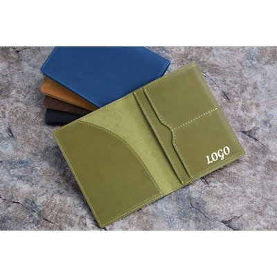 Premium Real Leather Passport Wallet Document Holder