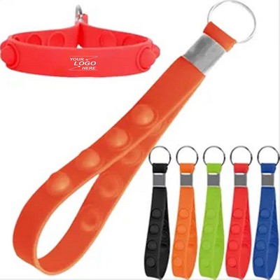 Custom Silicone Keychain Wristbands