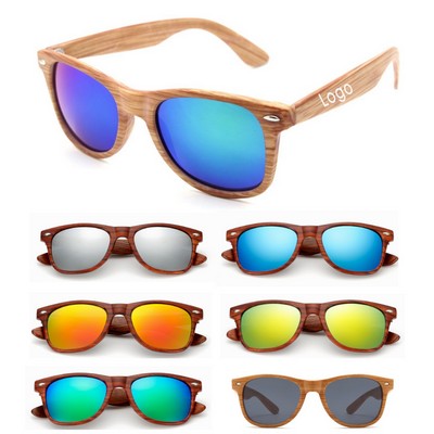 Medium Wood Tone Miami Sunglasses