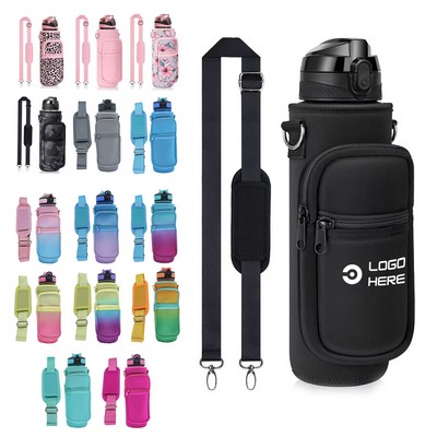 Multi Pocket Thermos Bottle Sleeve Satchel