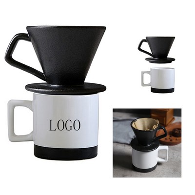 Creative Ceramic Hand-Brewed Coffee Filter Cup Set