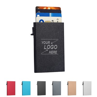 Pop Up RFID Blocking Credit Card Holder for 4 Cards