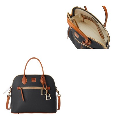 Dooney & Bourke Pebble Grain Large Domed Satchel Bag