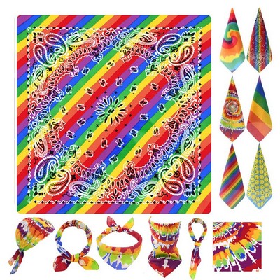 22"x22" Rainbow LGBT Gay Pride Bandana