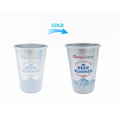 12Oz Cold Color Changing Cup Aluminum Tumbler