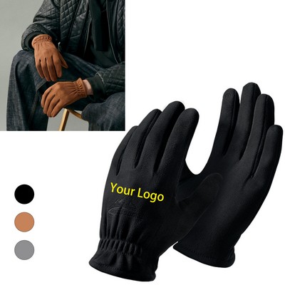 Outdoor Touch Screen Suede Fabric Glove