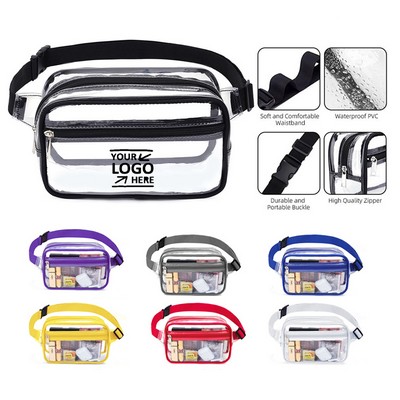 PVC Transparent Adjustable Fanny Pack