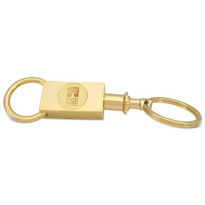 Two-section Key Ring Gold