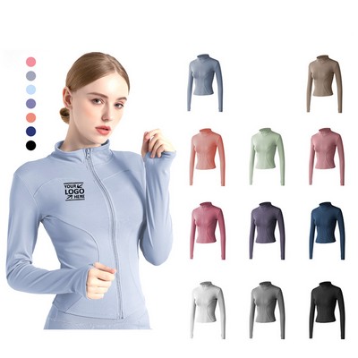 Quick Dry Sports Jacket Yoga Clothes For Woman