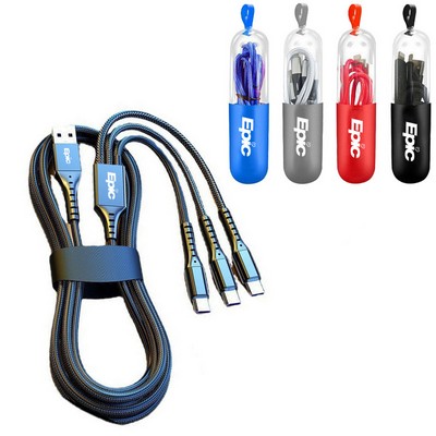 3 in 1 Fast Charging Cable W/ Carrying Case