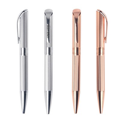 Elegant Wave Twisted Metal Pen