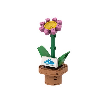 Large Flower Pot Semi-Custom Stock Toy Brick Kit