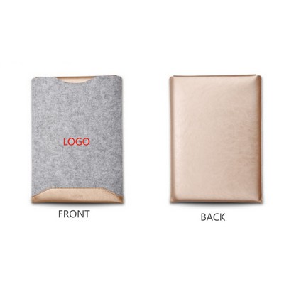 Waterproof PU Leather Laptop Case 12 13.3 Inch Retina Sleeve Flip Mouse Pad Eco-Friendly Soft Prot