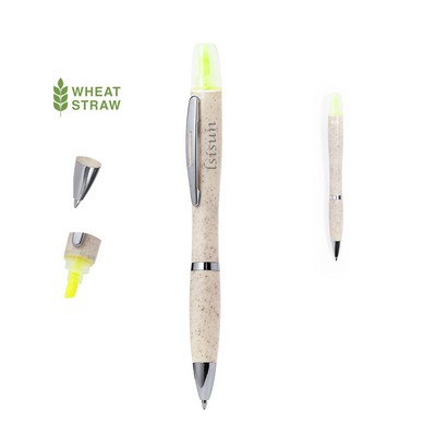 Eco-Wheat Straw Dual-Functional Ball Pen