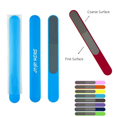 Plastic Nail File With Coarse And Fine Surfaces