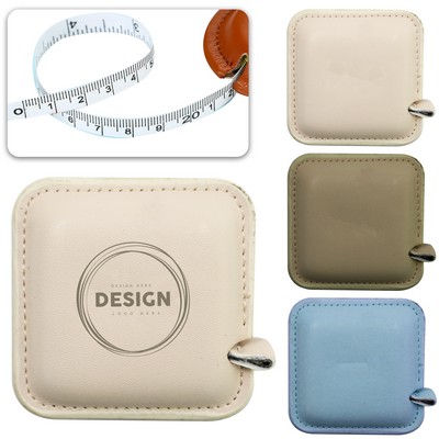 Pu Leather Measuring Tape With Customizable Logo