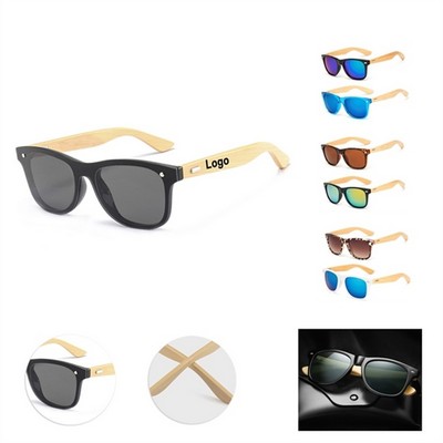 Retro Wood Sunglasses