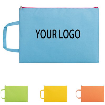 A4 Zipper File Bag w/ Portable