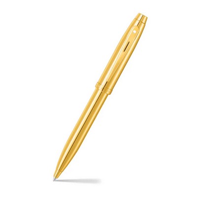 SHEAFFER® 100 9372 Glossy PVD Gold Trim Executive Ballpoint Pen w/ Gift Box