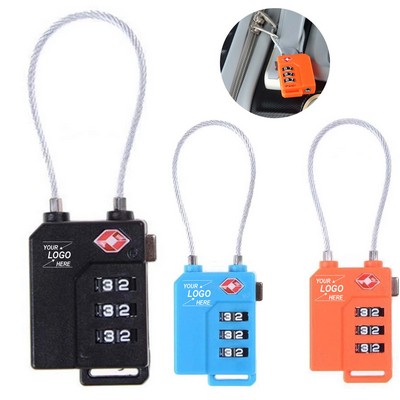 Compact and Resettable 3 - Digit Combination Luggage Locks for Enhanced Security