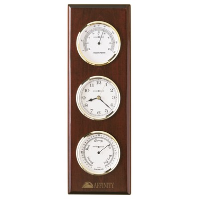 Howard Miller Shore Station Wall Clock w/ Barometer & Thermometer