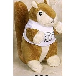 Sitting Squirrel Beanie Friends Stuffed Animal w/Shirt (8")