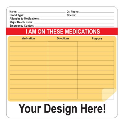 Health & Safety Medications Magnet *New Design*