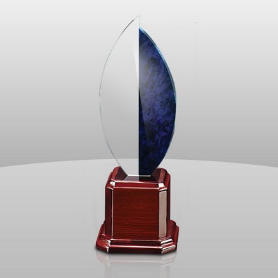 Elegant Curvature Flame Award (12"x4"x4")