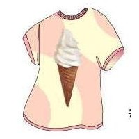 Ice Cream Cone T-Shirt Lapel Pin