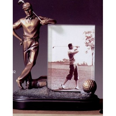 Golfer Picture Frame (8"x9")