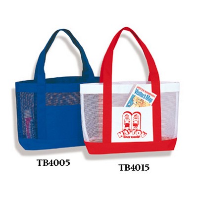 Mesh Tote Bag Solid Color