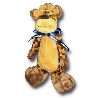 10" Stuffed Long Body Animal - Giraffe