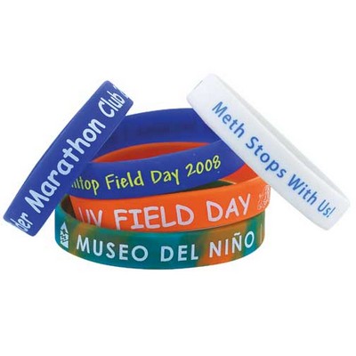 Youth Size Screen Printed Silicone Wristband