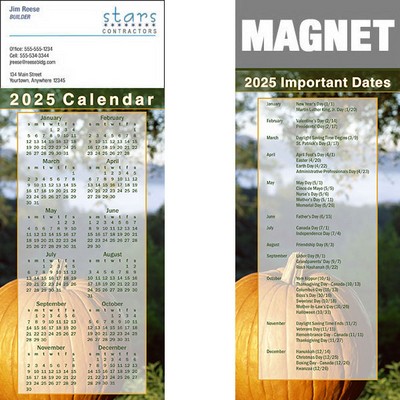 Full Color Calendar Magnet (3 1/2"x8 1/2")