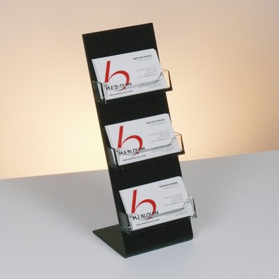 Acrylic Slant-Back Countertop Business Card Holders