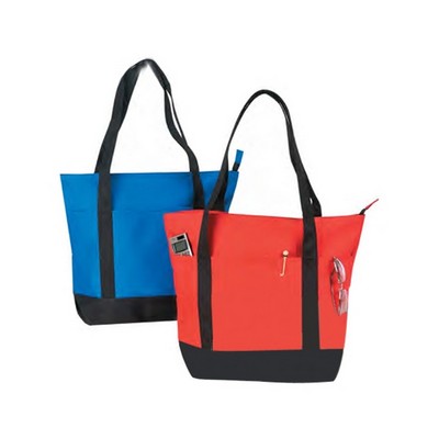 Poly Zippered Tote Bag (20"x16"x6")