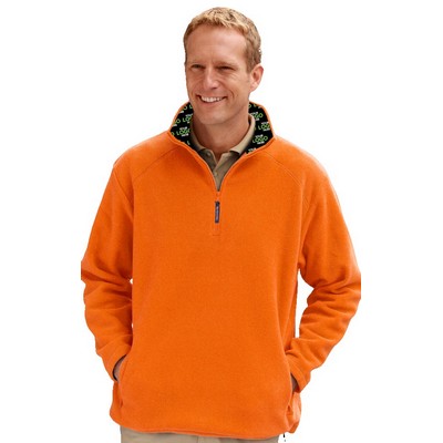 Adult Polar Fleece Pullover Jacket w/Sublimated Collar