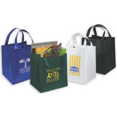 Polypropylene Grocery Tote Bag (12"x 8"x 13")