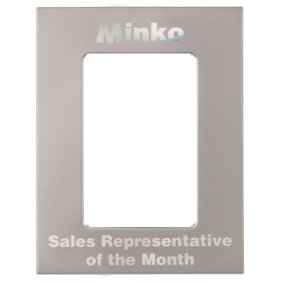 Matte Silver Frame (Medium, holds 5x7" Photo)