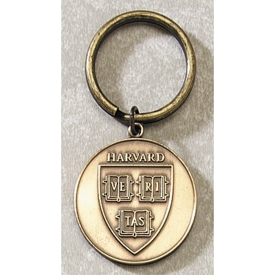 Series 3525-B Die Struck Brass Key Tag (1 1/2"x2.5mm Thick)