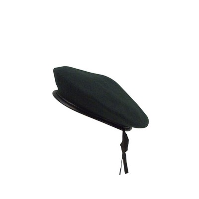 Green Wool Monty Beret Cap