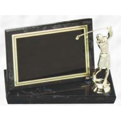 Black Marble Finish Billboard Trophy (5"x7")