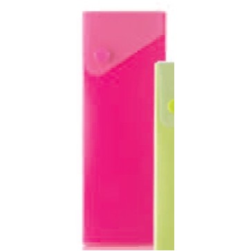 Neon Hot Pink Slide Pencil Box