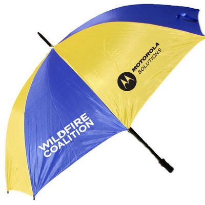 2 Tone Golf Umbrella - Gold/ Navy Blue (58" Arc)