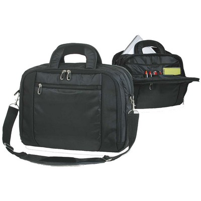 Graduate Computer Briefcase w/Adjustable Shoulder Strap (16½"x12½"x4")