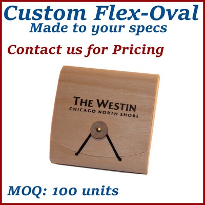 Flex-Oval Flex Roll Custom Wooden Box - made to order, low minimums